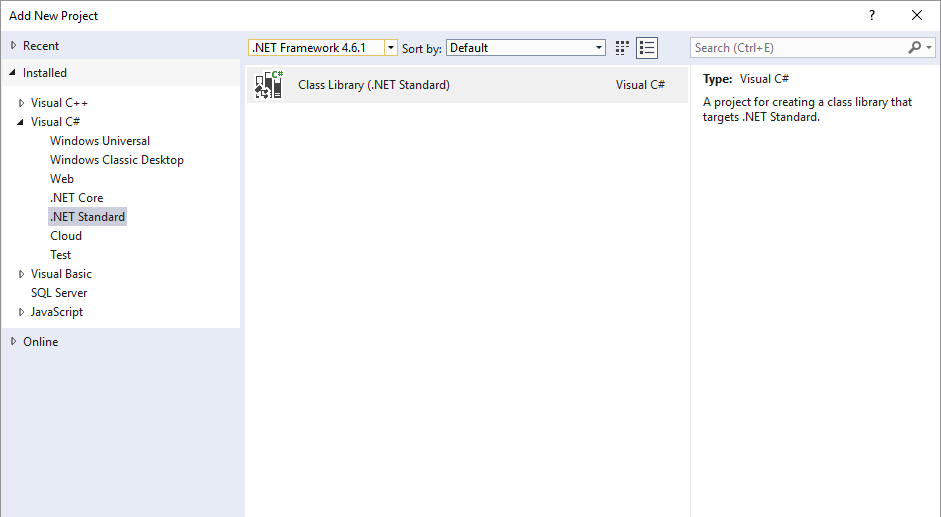 .NET Standard Class Library