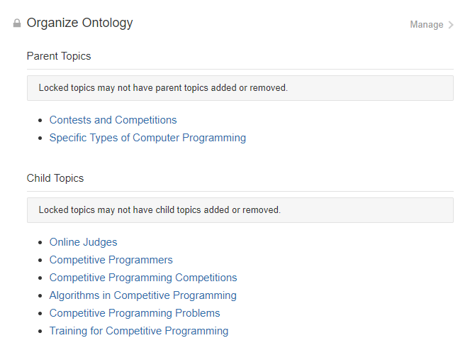 Quora Topic Ontology