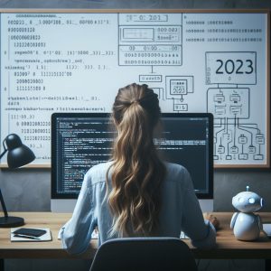 a programmer working at a computer